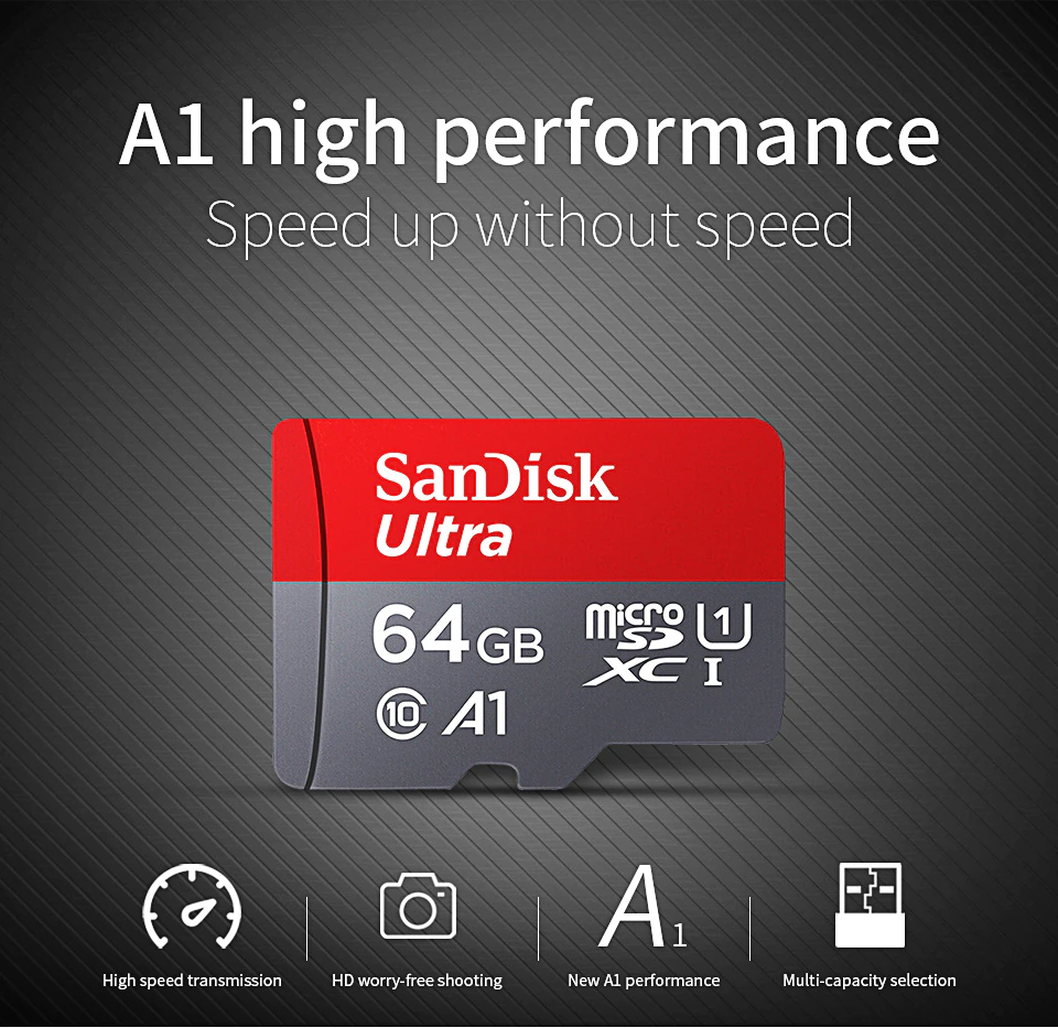 Carte mémoire Micro SD TF classe 10 SanDisk